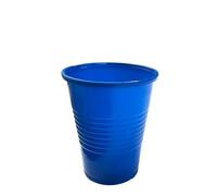 Nupik - Pack de 25 Vasos de Plástico PP 240 ml Azúl| Reutilizables y Reciclables, Resistentes, Apto para Bebidas Frías, Apilables para Fiestas y Eventos