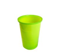Nupik - Pack de 25 Vasos de Plástico PP 240 ml Verdes| Reutilizables y Reciclables, Resistentes, Apto para Bebidas Frías, Apilables para Fiestas y Eventos