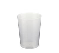 Nupik - Packs de vasos de plástico duro reutilizables y reciclables (material ecológico) (Pack 10 Vasos de Sidra 580 ml)