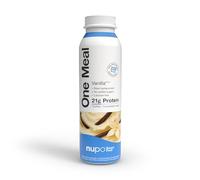 NUPO One Meal - Batido de reemplazo de comida de vainilla con 24 vitaminas y minerales, alto en proteínas y sin azúcar añadido, sabrosos batidos de pérdida de peso para mujeres y hombres (12 x 330 ml)