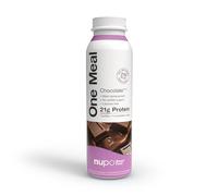 NUPO One Meal +Prime Chocolate - Batido Listo para Beber - Sabroso batido sustitutivo de una comida con 24 vitaminas y minerales - Alto contenido en proteínas - Sin azúcares añadidos - 12 x 330ml