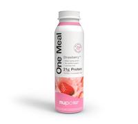 NUPO One Meal + Prime Fresa - Batido Listo para Beber - Sabroso batido sustitutivo de una Comida con 24 vitaminas y minerales - Alto Contenido en proteínas - Sin azúcares añadidos - 12 x 330ml