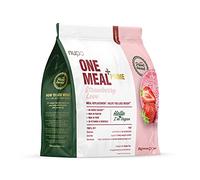NUPO One Meal +Prime Polvo Vegano - Fresa I Sabrosos Batidos Sustitutivos de las Comidas para un Plan Dietético Equilibrado I Alto Contenido en Proteínas I Sin Azúcares Añadidos I 360g
