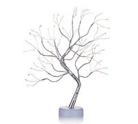 Nuptio Abedul con Luces, Árbol de Ramitas Bonsai de 1.6 Pies Árbol de Navidad Iluminados para Decoración de Interior para Fiesta en Casa, Cumpleaños, Boda (Luz Multicolor, 1 Pieza)
