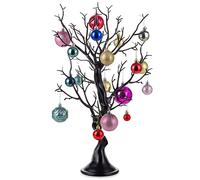 NUPTIO Halloween Arbol Artificial Mesa: 58cm Decoracion Negro Decoración Hogar Boda Navidad Adornos Exterior Centro Christmas Jardin Árbol Arboles Home Decor Bodas Navideños Tree Decorativo