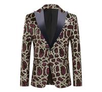 Nuqqichongtian Disfraz de Nochevieja para hombre, con lentejuelas, blazer brillante, corte ajustado, abrigo de boda, abrigo de manga larga, chaqueta de hombre, disfraz de fiesta, formal con bola de