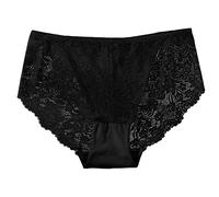 Nuqqichongtian Lencería para mujer - Bikini con espalda y tanga, ropa interior con cintas, tanga, tanga sexy y fina, con bordado de flores, ropa interior de malla, cintura baja