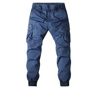 Nuqqichongtian Pantalones Cargo Hombre Grandes Pants Aire Libre A La Moda Ligeros Joggers Cordón Deporte Elásticos Trabajo Exterior Casuales Largos Algodón Stretch Elástica Bolsillos Senderismo