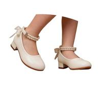 Nuqqichongtian Zapatos de tacón para niños, bailarinas para niña, Mary Jane Planos, princesas, comuniones, zapatos escolares, zapatos planos, suela antideslizante, zapatos infantiles para vestidos de