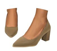 Nuqqichongtian Zapatos elegantes para mujer con tacón, tacones altos, encaje sexy para bodas y fiestas, sandalia con correa de tobillo cruzada, tacón de bloque cerrado