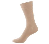 Nur Der Hombres Cotton Maxx Komfort Socke Calcetines, Beige (Leinen), 43/46 (43-46) -Talla Alemana