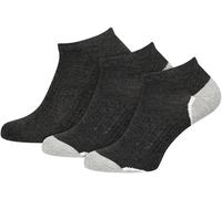 Nur Der Herren Sneaker Socken Sport 3er, 485531 - Calcetines cortos para hombre, color grau (graumelange), talla 43/46 (Talla fabricante: 43-46)