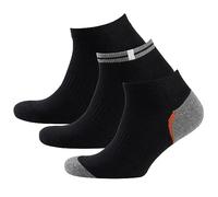 Nur Der Herren Sneaker Socken Sport 3er, 485531 - Calcetines cortos para hombre, color schwarz/schwarz, talla 43/46 (Talla fabricante: 43-46)