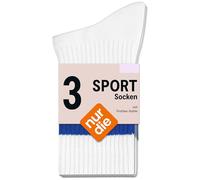 Nur Die 3 calcetines deportivos unisex de algodón para correr, calcetines cortos para correr (35-46), calcetines deportivos, calcetines de tobillo, transpirables, unisex