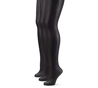 Nur Die 3er Transparent Strumpfhose, 725949 Medias, 15 DEN, Schwarz (Schwarz 094), M (40-44) (Pack de 3) para Mujer