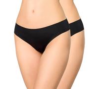 Nur Die Bragas Invisibles para Mujer, Paquete de 2 Unidades, sin Costuras, de Microfibra Ultraligera, Invisibles y sin Costuras, Negro, 42-44