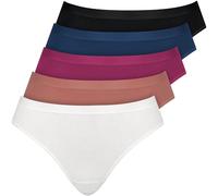 Nur Die Bragas para Mujer, Paquete de 5 Unidades, Ropa Interior básica, de algodón Fino con Elastano, agradables a la Piel, Suaves y cómodas, Mixset 2, 38-40