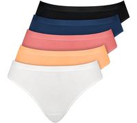 Nur Die Bragas para Mujer, Paquete de 5 Unidades, Ropa Interior básica, de algodón Fino con Elastano, agradables a la Piel, Suaves y cómodas, Mixset 1, 42-44