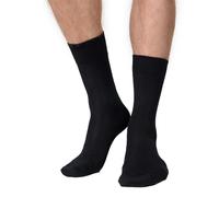 Nur Die Calcetín térmico de bambú grueso cálido suave invierno calcetines térmicos transpirable hombres, Negro, 46