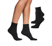 Nur Die Calcetines cortos para mujer, Negro, 35-38