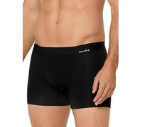 Nur Die Calzoncillos bóxer de bambú para Hombre, de bambú, Suaves, Transpirables, Flexibles, sin Cintura elástica incisiva, Talla M - XXL, Negro, M