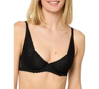 Nur Die Daily Lace Bügel Verführerischer Spitzen BH mit Breiten Trägern Breites Unterbrustband Optimalen Halt Sujetador, Negro, 85B Mujeres