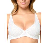 Nur Die Daily Lace Bügel Verführerischer Spitzen BH mit Breiten Trägern Breites Unterbrustband Optimalen Halt Sujetador, Blanco, 85C Mujeres