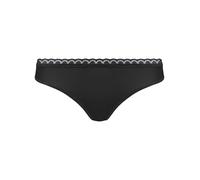 Nur Die Daily Micro String Tanga aus Mikrofaser Seamless Unterwäsche mit Spitze, Unsichtbar Unter Kleidung Weicher Slip Hilo, Negro, 44 Mujeres