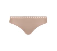 Nur Die Daily Micro Tanga de Microfibra Sin Costuras Ropa Interior con Encaje Invisible Debajo de la Ropa Interior Suave Slip G-String, Color Carne, 40