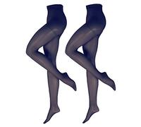 Nur Die Fit In Form 40 Strumpfhose 2er Ceñidos, Marine, 44-48 (Pack de 2) para Mujer