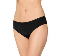 Nur Die Invisible Slip Mittelstark Perioden-unterwäsche Nahtlos Unsichtbar Seamless Bio-Baumwolle Alles Geregelt Ropa Interior, Negro, S Mujeres