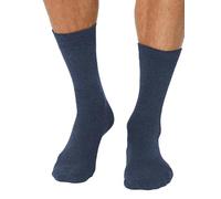Nur Die Jeans Socken 3er Pack Herren Baumwolle Atmungsaktiv Hoher Gummi-Bund Verrutscht Nicht Basics (Gr. 39-46) Calcetines, Vaquero, 48 Hombres