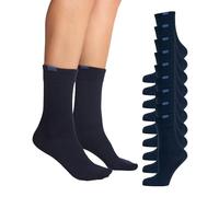 Nur Die Los calcetines de punto para mujer se ajustan perfectamente, paquete de 1 x 9, talla 38 (talla del fabricante 35-38), azul (maritime 190)