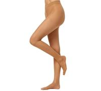 Nur Die - Medias transparentes para mujer, talla S, color Beige (Amber 230)