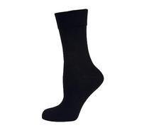 Nur Die Mujer Cotton Maxx Komfort Socke Calcetines, OPACAS, Negro 940, 39-42