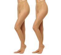 Nur Die Mujer Fit In Form 40 Strumpfhose 2er Ceñidos Not Applicable, Mandel, 44-48