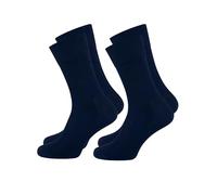 Nur Die Pack de 2 calcetines cómodos de bambú para hombre, suaves y cómodos, calcetines de bambú, Marítimo, 44