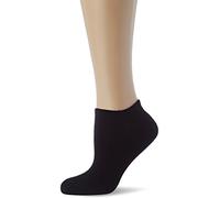 Nur Die Pack de 2 Calcetines de algodón Transpirables para Zapatillas, Negro, 39-42 Mujer