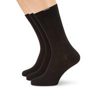 Nur Die Pack de 3 Calcetines Ajuste Perfecto Unisex de Algodón Transpirable Suave Básico Punta Sin Presión, Caña Media para Oficina y Ocio Mujer Hombre