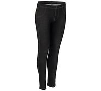 Nur Die Pantalones de reggings con Aspecto Vaquero-Relax & Go Leggings, Negro, XL para Mujer