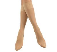 Nur Die Knie Vitastütz 40 Den mit Mittlerer Stützwirkung Entlastende Semi-Transparente Nylon Fein-kniestrümpfe Breiter Komfortbund Medias, marrón, Talla única para Mujer