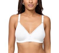 Nur Die Baumwoll Spitzen BH Sujetador, Opaco NA, Blanco, 105C para Mujer