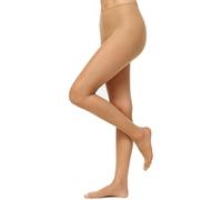 Nur Die Supersitz 20 DEN transparente Fein-Strumpfhose matte Optik Nylon bequeme Bund Damen, marrón, 46-48