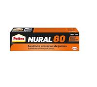 Pattex Nural 60 Sustituto universal de juntas, sellador de juntas para automoción e industria, silicona selladora para juntas de culata, cajas de cambio y más, 1 x 40 ml