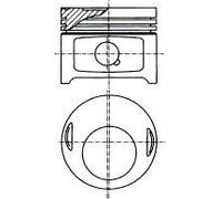 Pistón del motor 87-179500-10 NÜRAL para MERCEDES-BENZ 190 123 Sedán 123 T-Model