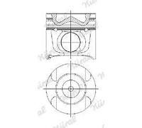 NURAL Pistón para MERCEDES-BENZ: Classe ML L LK, Classe R (Ref: 87-427400-90)