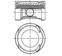 NURAL Pistón para VOLKSWAGEN: Polo, Golf, Fox, Caddy & SKODA: Roomster, Octavia, Fabia & SEAT: Cordoba, Ibiza, Leon, Altea, Toledo (Ref: 87-436900-00)