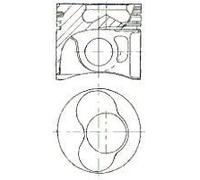 Pistón del motor para cilindro 1 87-421007-10 NÜRAL para VW TOUAREG MULTIVAN T5