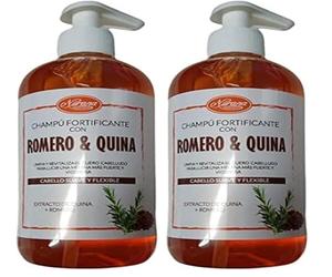 NURANA CHAMPU FORTIFICANTE RON QUINA 500 ML (Paquete de 2)