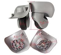 NURCIX 1 Par De Maletas para Equipaje Ruedas Giratorias Universales De 360 Grados Accesorios De Reparación Piezas De Ruedas De Carrito para Mujeres Y Hombres Reemplazo De Ruedas De Maleta